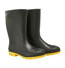 Bota PVC Cano Médio Sem Forro Preta e Amarela - Vulcabras
