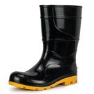 Bota PVC Crival Preta Solado Amarelo Cano Médio sem Forro 28cm CA32180 41