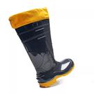 Bota PVC Impermeável Aqua Lev Longa Com Polaina Bracol Solado Amarelo