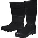 Bota pvc preta cano longo com forro worker c.a 39184