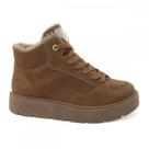 Bota Quiz 68229614 Forrada Lã Pelinho Camurça Feminino