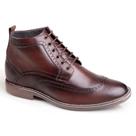 Bota Rafarillo Coturno Masculina Couro Aumenta Altura