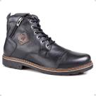 Bota Rafarillo Masculina Couro Zíper Aumenta Altura Casual