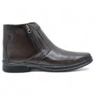 Bota Rafarillo Masculina Soft Confort Couro Legitimo Zíper