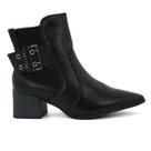 Bota Ramarim 2559132 Cano Baixo Salto Grosso Moda Feminino