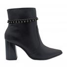 Bota Ramarim Cano Curto Preta Feminina 24-58104