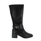 Bota Ramarim Feminina Cano Longo Salto Médio Preto Bota Ramarim Feminina Cano Longo Salto Médio Preto