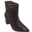 Bota Ramarim Feminino Napa Firenze com Salto Pintado Salto 8cm