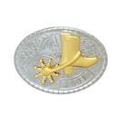 Bota Rodeos Cowboy com fivela de cinto em liga leve com Golden Star Sheriff Bota Rodeos Cowboy com fivela de cinto em liga leve com Golden Star Sheriff