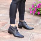 Bota Salto 3,5 cm Básica com Cadarços Dina Mirtz