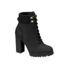 Bota Salto Alto Grosso Feminina Vizzano Bota Salto Alto Grosso Feminina Vizzano