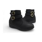 Bota Salto Anabela Baixa Cano Baixo Conforto Modare 7085.106 Bota Salto Anabela Baixa Cano Baixo Conforto Modare 7085.106
