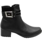 Bota Salto Grosso Mississipi Wolford Fivela Prata Feminina