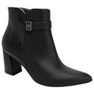 Bota Salto Grosso Piccadilly 745209 Feminina - Preta Bota Salto Grosso Piccadilly 745209 Feminina - Preta