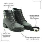 Bota Salto Médio Cano Baixo FootFlex Confortável