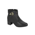 Bota Salto Médio Detalhe Fivela Ultra Conforto Modare 7072.111 Bota Salto Médio Detalhe Fivela Ultra Conforto Modare 7072.111