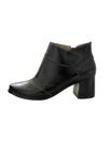Bota salto preta em couro jgean - gl0003
