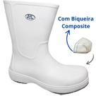 Bota Segurança EVA Cano Longo Biqueira Composite BB86 Soft Works Seviços Gerais Limpeza Restaurante Hospital CA 39347