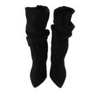 Bota Slouchy Caroline Camurça Preta