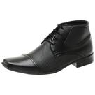 Bota Social Cano Curto M&D Store Com cadarço e Bico Quadrado