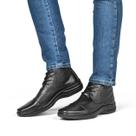 Bota Social Casual Masculino Ortopédico Em couro Premium 5061