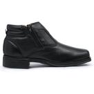 Bota Social Centuria Cano Curto em Couro Preto