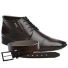 Bota Social Jota Pe Marrom Boot Manhattan + Cinto 72451