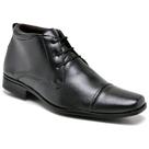 Bota Social Masculina Casual Cano Médio De Amarrar