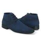 Bota Social Sapato Bico Fino Alongado Cadarço Nobuck Preto Marinho Café Confortável Macia Estilo Italiano Modelo 1090