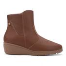 Bota Softli Salto Anabela Baixo Bico Redondo - Produto 10