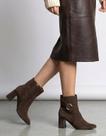 Bota Tanara Feminina Salto Bloco Couro T9561