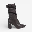 Bota Tanara Slouchy Em Couro Café