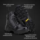 Bota Tática Cano Médio Spectrun Bristol Preta Couro Policia