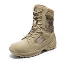 Bota Tática Militar de Couro com Zíper Lateral Camuflada NORTIV 8
