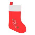 Bota Tecido Vermelha Enfeite Pendente Feliz Natal 48 Cm Bota Tecido Vermelha Enfeite Pendente Feliz Natal 48 Cm