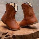 Bota Texana Baby Infantil Bordada Macia e Confortável Solado Antiderrapante