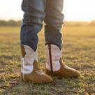 Bota Texana Bebe Menina Leve Macia Linha Baby Kapell