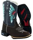 Bota Texana Country Infantil Cano Longo em Couro com Zíper Bota Texana Country Infantil Cano Longo em Couro com Zíper