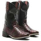 Bota Texana Country Masculina em Couro Legítimo Escamada