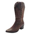 Bota Texana Couro de Carneiro Telha