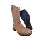 Bota Texana De Cowboy Classic Forest Marrom Azul Moderna E Confortável - Ref.2909