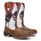 Bota Texana em Couro American Rodeo Sola Jump Ref. Jump-Rodeo