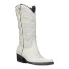 Bota Texana Feminina Branca Bico Fino Cow Way 33300