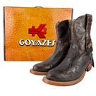 Bota Texana Feminina Goyazes Bico Redondo Marrom Couro - Ref.233401-CC Bota Texana Feminina Goyazes Bico Redondo Marrom Couro - Ref.233401-CC