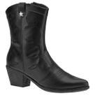 Bota Texana Feminina Western Salto Grosso Bico Fino Lazzlu Bota Texana Feminina Western Salto Grosso Bico Fino Lazzlu