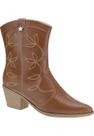 Bota Texana Feminina Western Salto Grosso Bico Fino Lazzlu