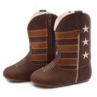 Bota Texana Infantil Bili Bilu Couro Fóssil Café e Mel 1306