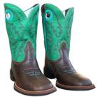 Bota Texana Infantil Durango Marrom Cano Verde Hortelã