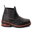 Bota Texana Infantil em Couro Preto Modelo Chelsea Bota Texana Infantil em Couro Preto Modelo Chelsea