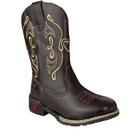 Bota Texana Infantil Menina Bico Quadrado Bordada Coração- Zboots